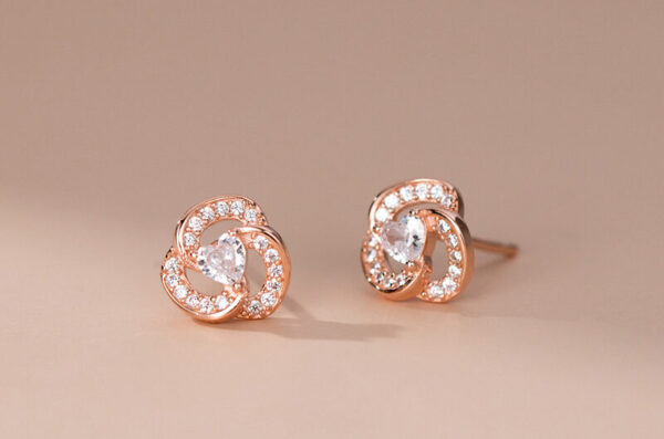 Adella Earrings – Rose Gold