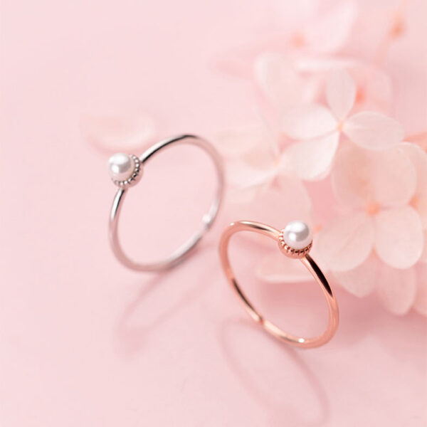 Pearl Ring – Rose Gold - Image 2