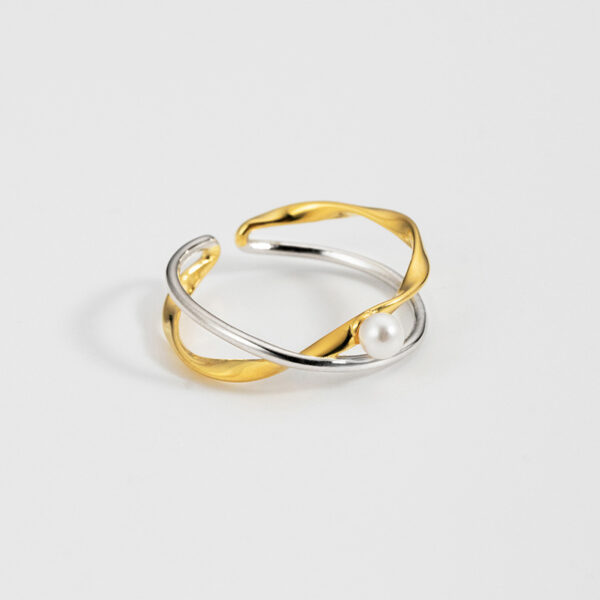 Twisted Pearl Ring - Image 2