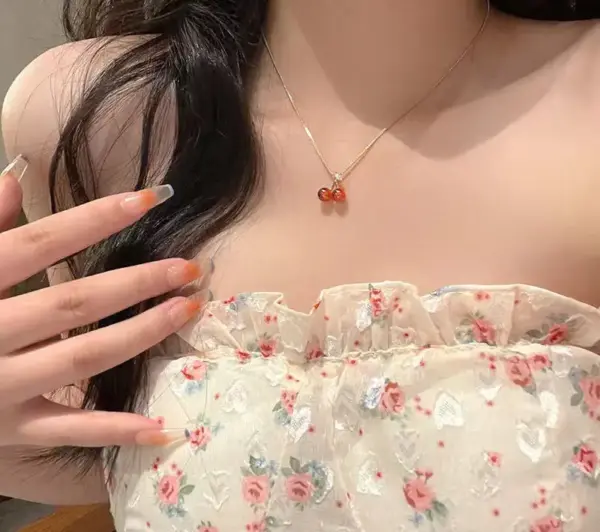 Red Cherry Necklace